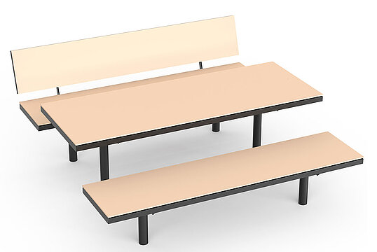 Seating group Lübeck HPL