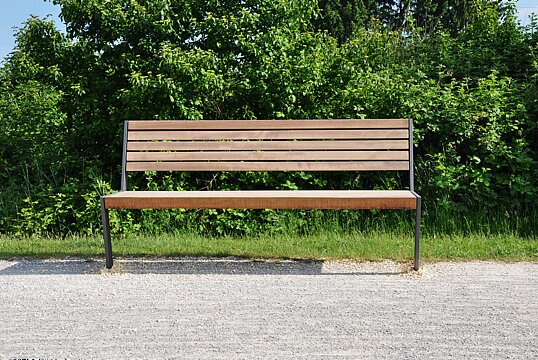 Banc Henne SL avec assise en bois