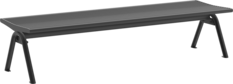 Hockerbänke mit Stahlauflage