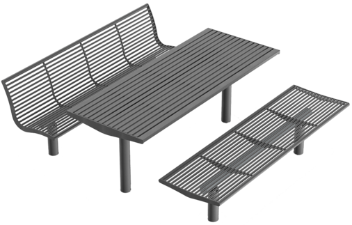 Ensemble table et bancs Römö