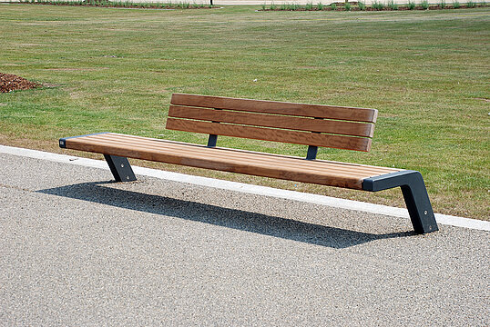 Banc Jump avec assise en bois
