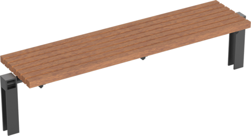 Bench Scape I with timber seat base