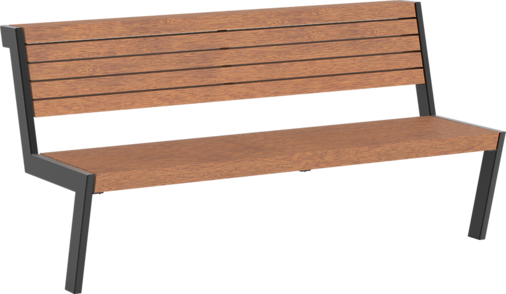 Seat Henne with timber seat base