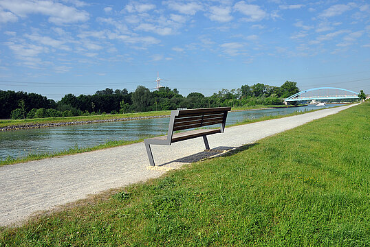 Banc Henne SL avec assise en bois