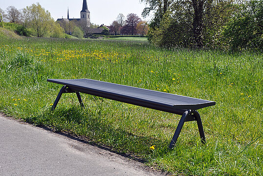 Banquette Fanö avec assise en acier