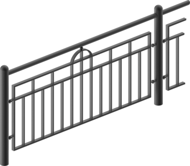 Guardrail with infill Ulm