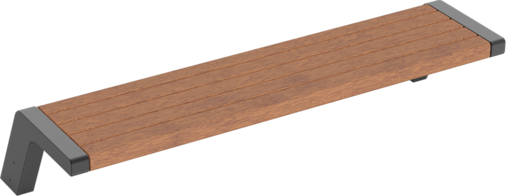 Banquette Jump avec assise en bois