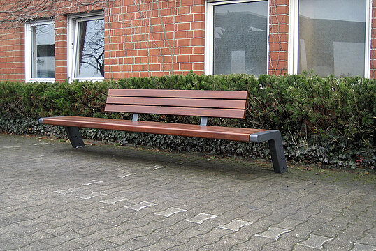 Banc Jump avec assise en bois