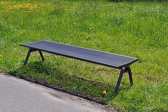 Banquette Fanö avec assise en acier
