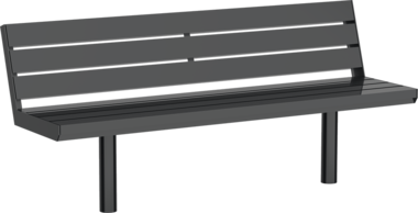 Sitzbank mit Stahlauflage Banc Aurich ST avec assise en acier