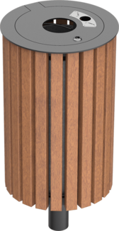 Litter bin Series 800 timber