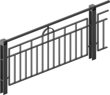 Guardrail with infill Scape