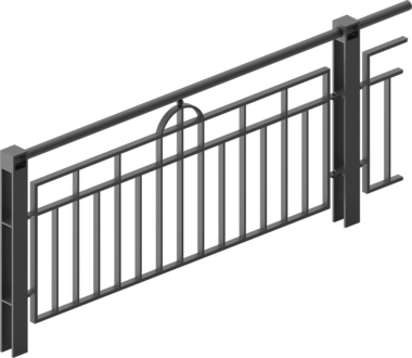 Füllstabgeländer Garde-corps à décor Scape
