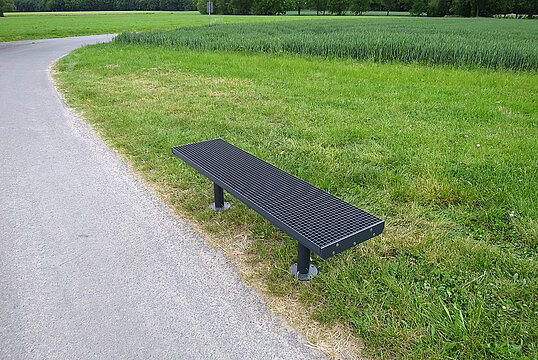 Banquette Aurich GB avec assise en acier