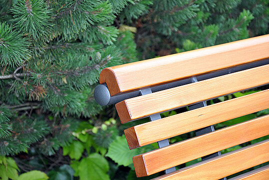 Seat Essen with timber seat base