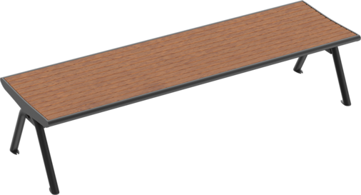 Banquette Fanö PAG avec assise en bois