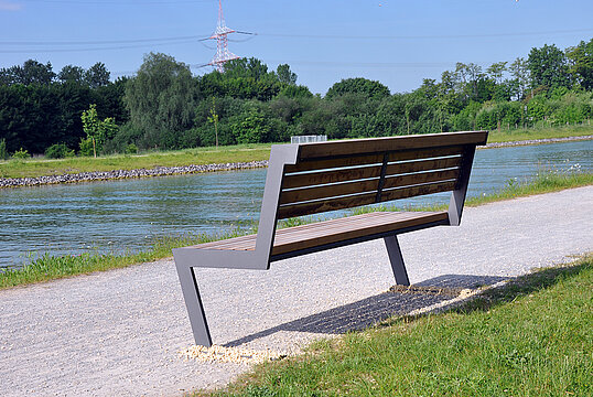 Banc Henne SL avec assise en bois