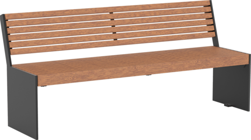 Seat Göteborg with timber seat base