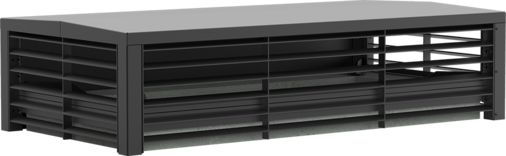 Capot de ventilation Airflow ouvert sur 3 côtés