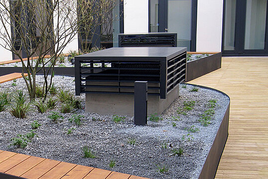 Capot de ventilation Airflow ouvert sur 3 côtés