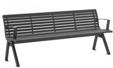 Banc Fanö RE avec assise en acier