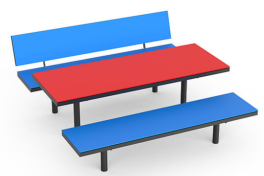 Seating group Lübeck HPL