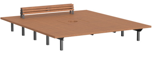 Plate-forme d'assise/de couchage Bocholt