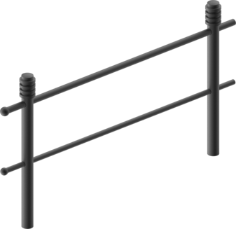 Knee rail Verdun
