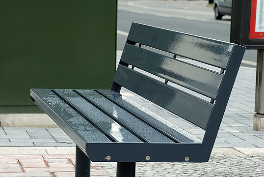 Sitzbank Aurich ST mit Stahlauflage
