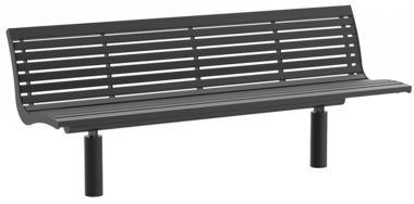Sitzbank mit Stahlauflage Banc Römö RE avec assise en acier