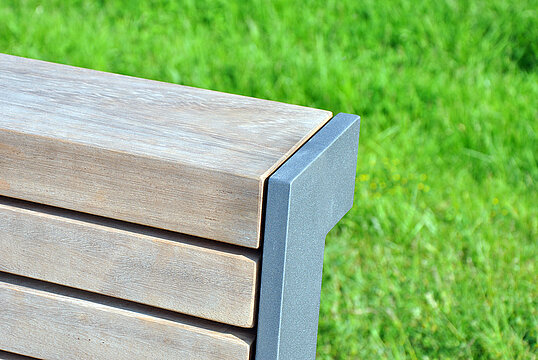 Banc Henne SL avec assise en bois