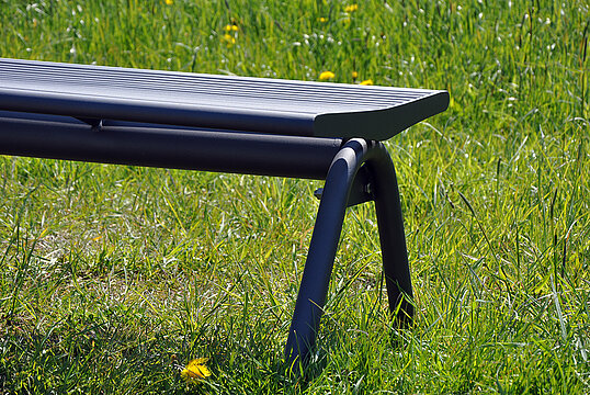 Banquette Fanö avec assise en acier