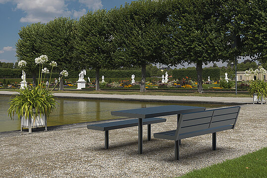 Ensemble table et bancs Aurich ST