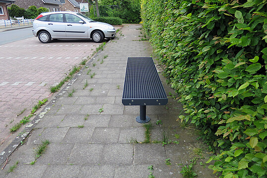 Banquette Aurich GB avec assise en acier
