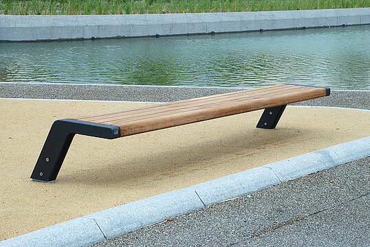 Banquette Jump avec assise en bois