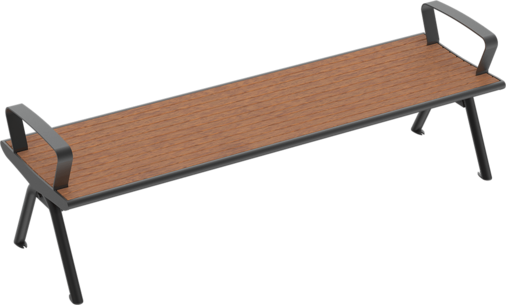 Banquette Fanö PAG avec assise en bois