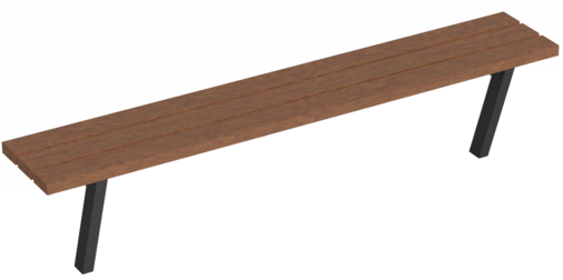 Bench Maneva with timber seat base