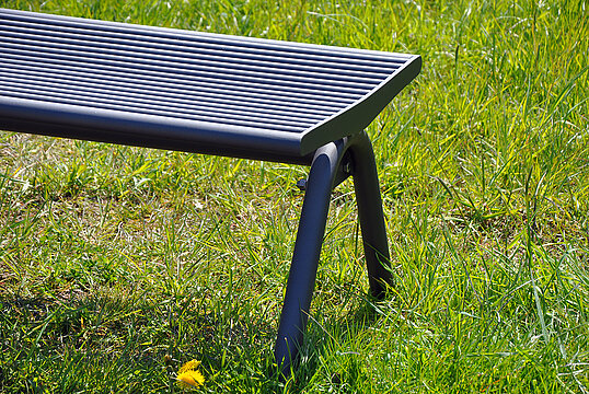 Banquette Fanö avec assise en acier
