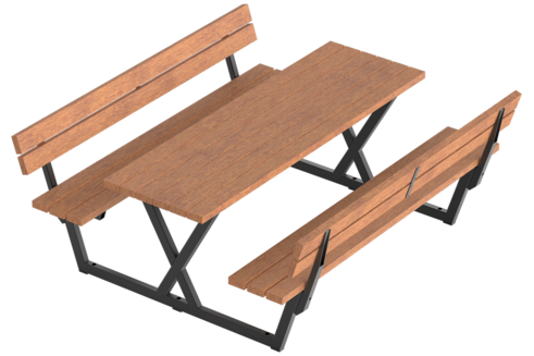 Ensemble table et bancs Maneva