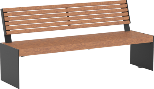 Seat Kalmar with timber seat base