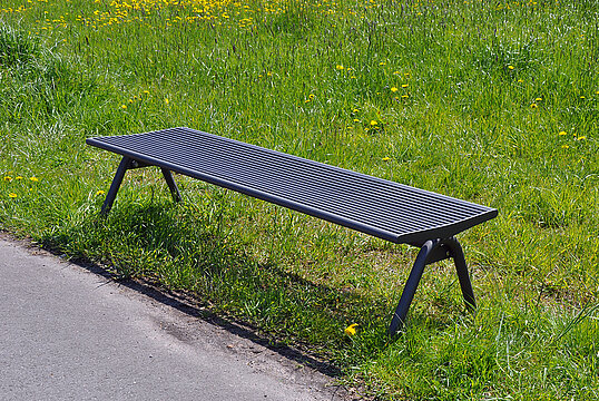 Banquette Fanö avec assise en acier