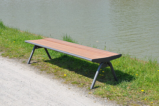 Banquette Fanö PAG avec assise en bois