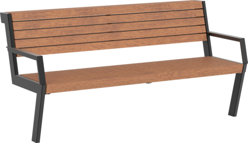Seat Henne with timber seat base