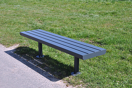 Bench Aurich ST with steel seat base