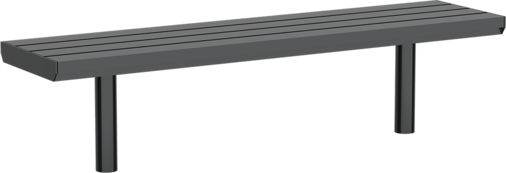Bench Aurich ST with steel seat base