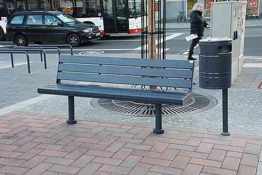 Sitzbank Aurich ST mit Stahlauflage