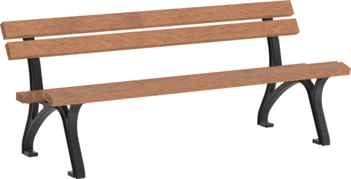 Seat Leipzig with timber seat base