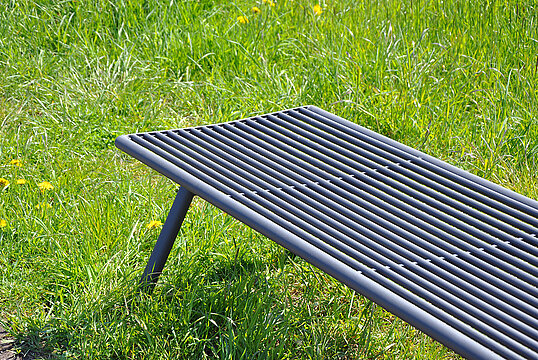 Banquette Fanö avec assise en acier