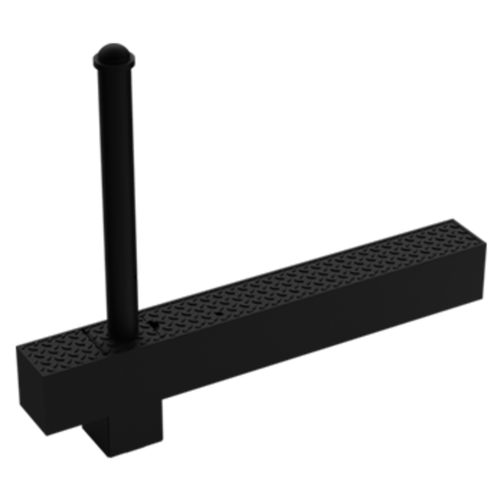 Retractable folding bollard