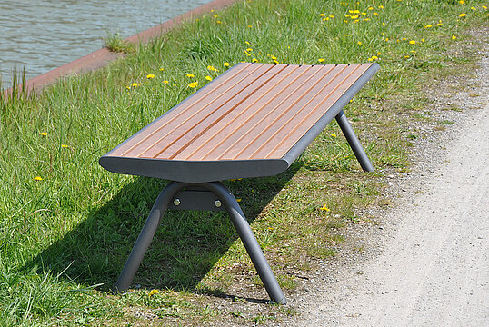 Banquette Fanö PAG avec assise en bois